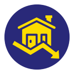 decrease property value symbol
