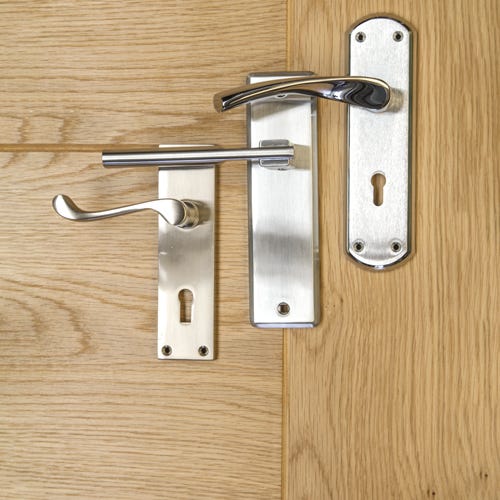Handles on Backplate Front Door Handles uPVC Handle Builder Depot
