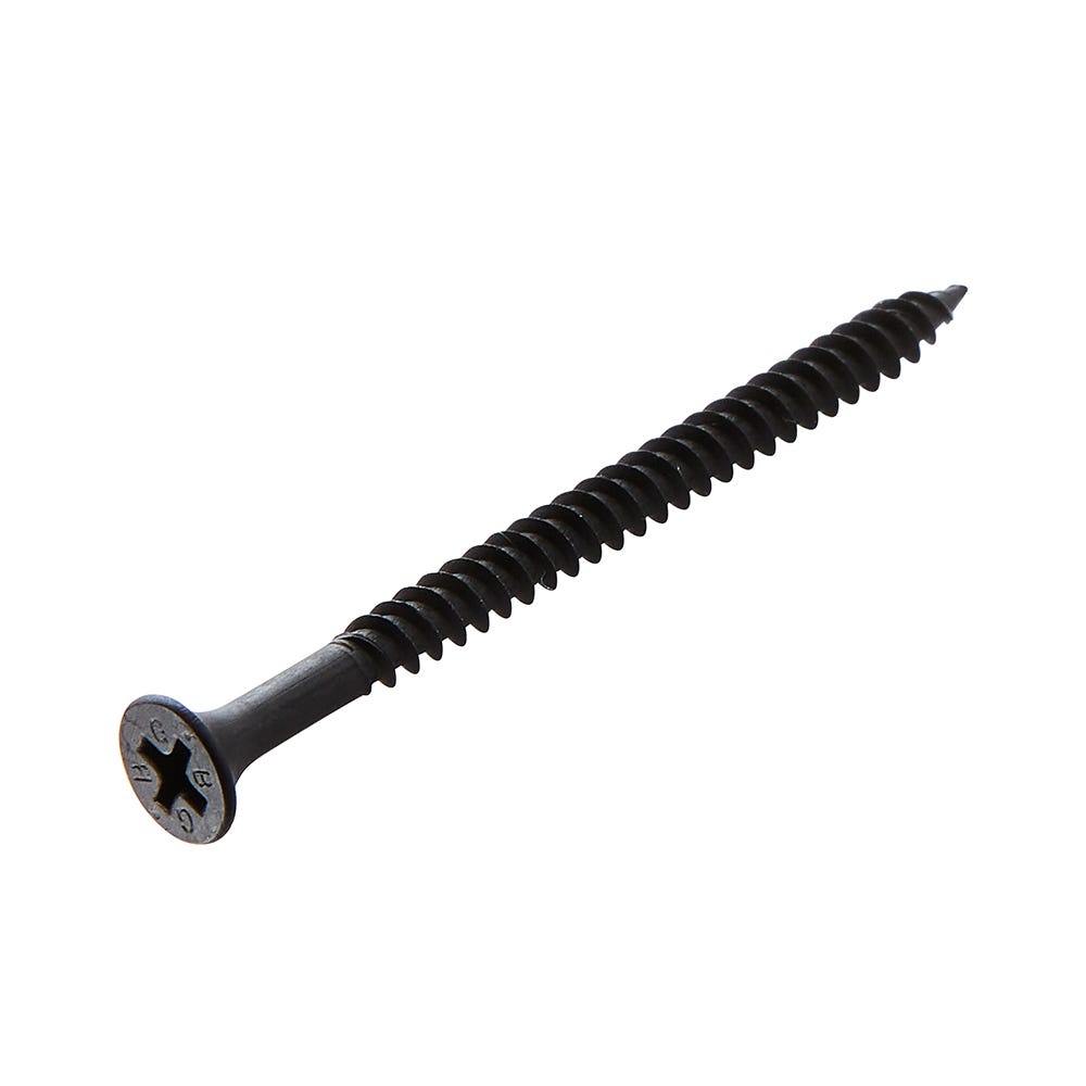 60mm British Gypsum Drywall Screws Black Phosphate Box of 500