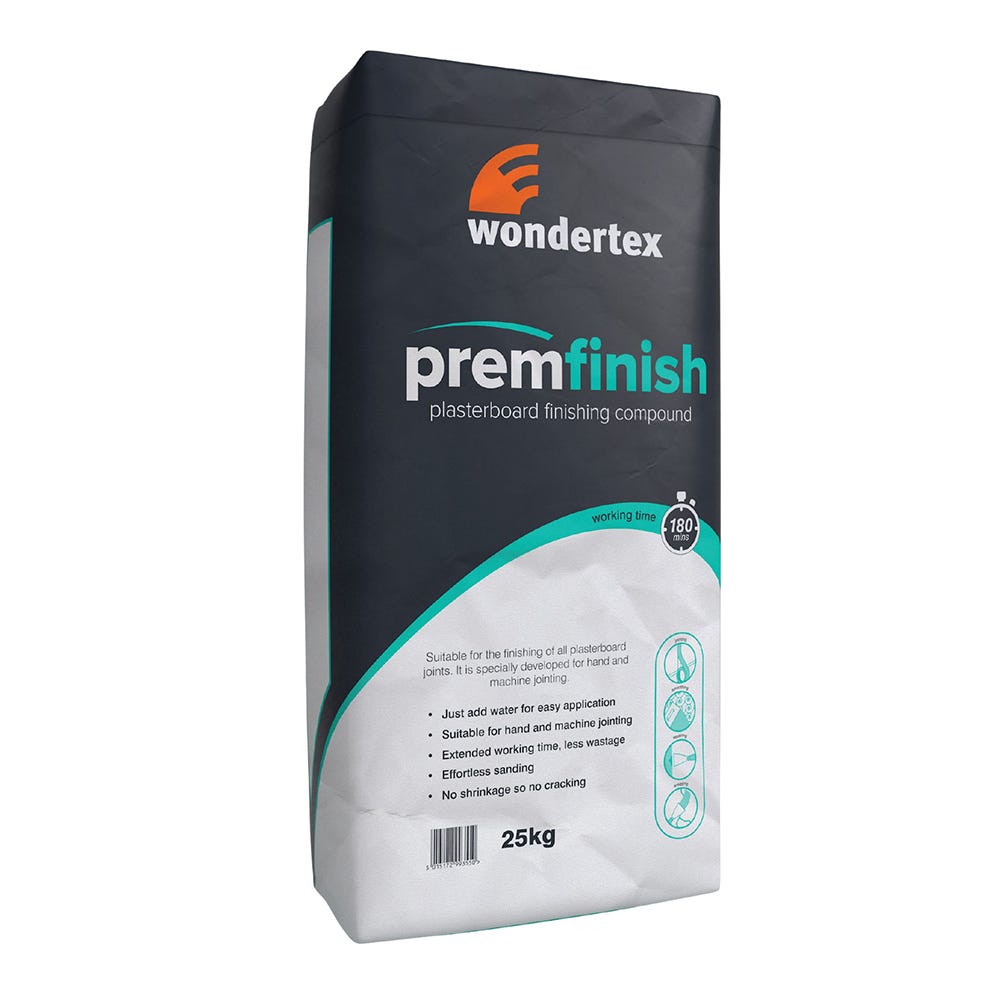 Wondertex Prem Finish Plasterboard Finishing Compound 25kg
