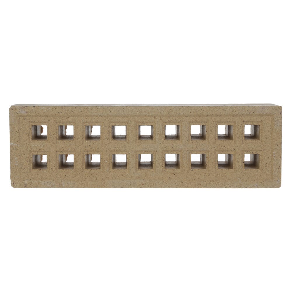 215mm x 65mm x 50mm Redbank Clay Square Hole Air Brick Buff