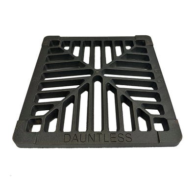 229mm x 229mm x 13mm Gully Grating Square Grid Black Coated