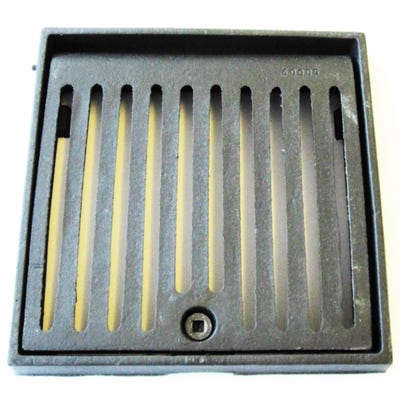 305mm x 38mm Gully Grating Square Grid Hinged & Locking Frame