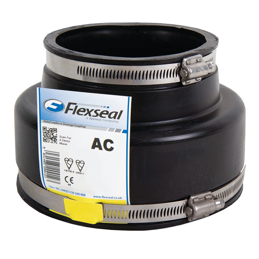 Product image for Flexseal 110mm - 122mm / 48mm - 56mm Flexible Adaptor Coupling