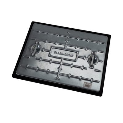 600mm x 450mm 10T Steel Solid Top Manhole Cover & Frame