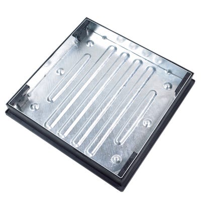 600mm x 600mm Clark-Drain 10T GPW Recessed Block Paviour Manhole Cover & Frame