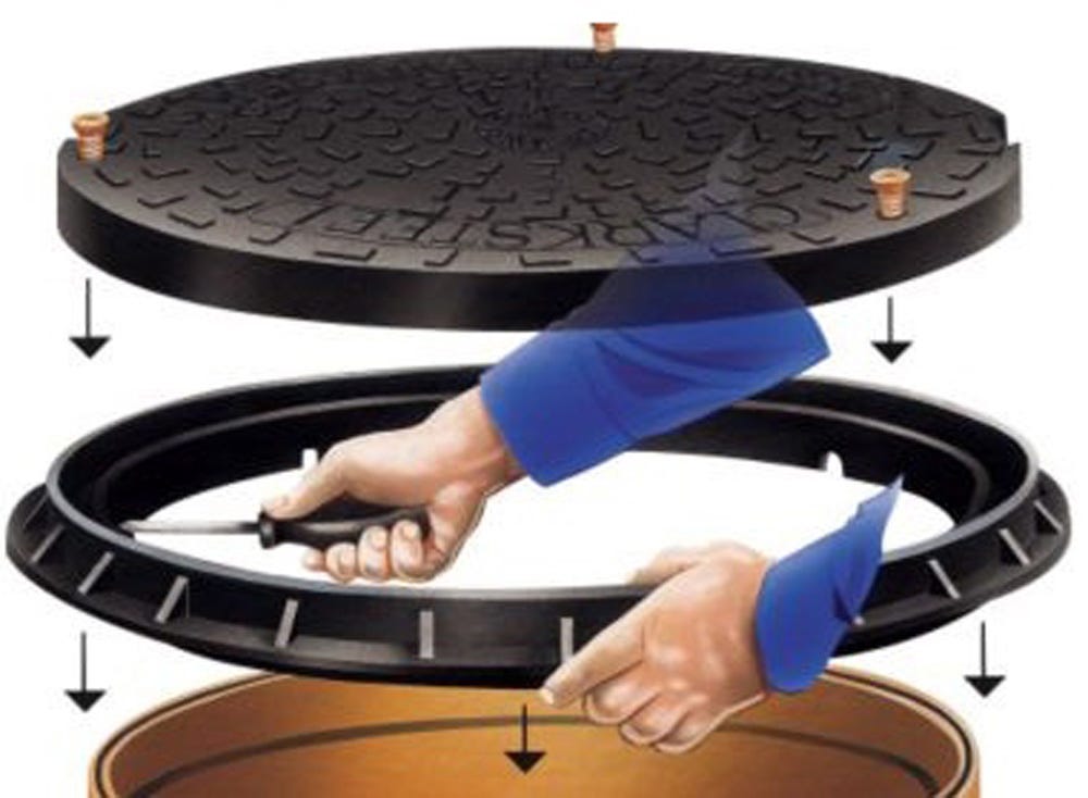 450mm Ø 3.5T Solid Top Domestic Manhole Cover & Frame