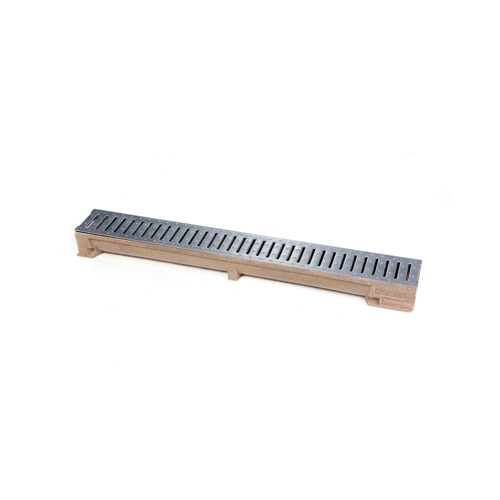 1000mm A15 Domestic Channel with Slotted Steel Grate