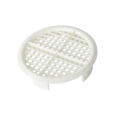 70mm Round Soffit Vent White