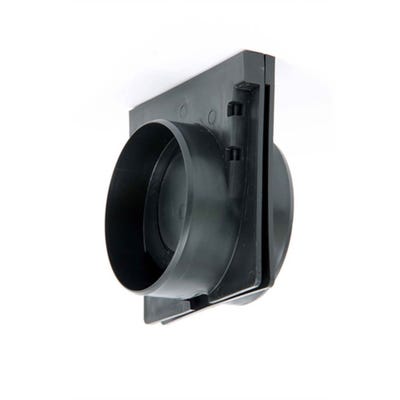 Black End Cap & Outlet for Polypropylene Domestic Channel