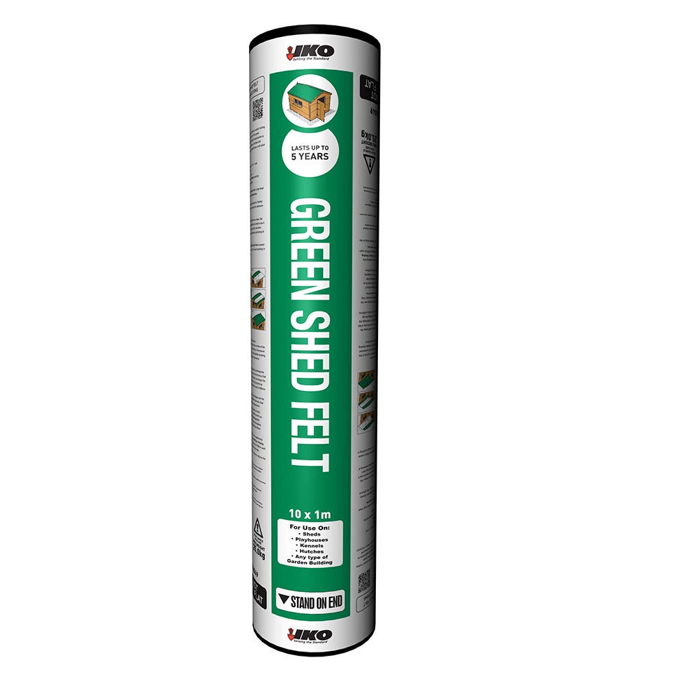 1000mm x 10m IKO Shed Felt Green Mineral