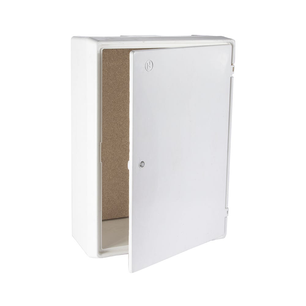 Electric Meter Box Surface Mounted White 400mm x 560mm x 215mm