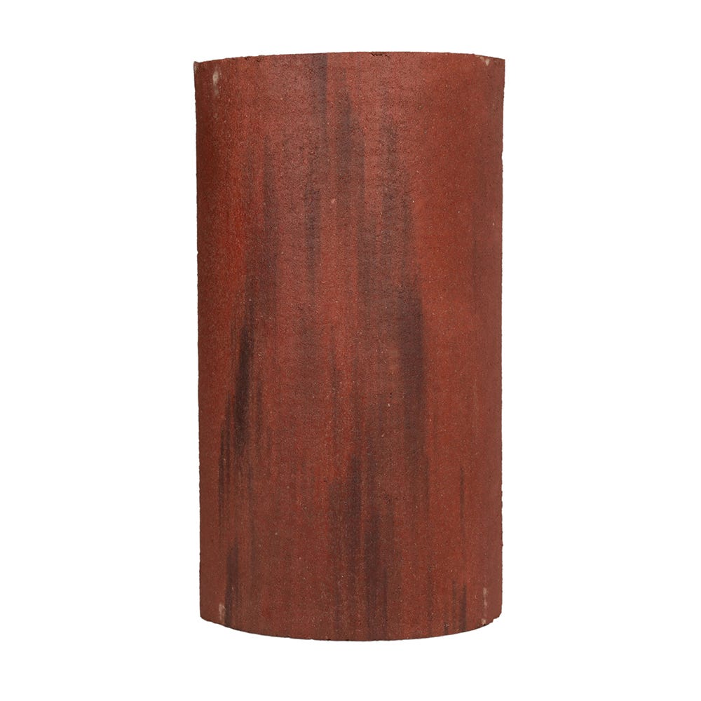 Marley Segmental Half Round Ridge Tile Old English Dark Red 457mm x 248mm