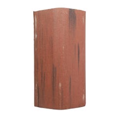 Marley Modern Angled Ridge Tile Old English Dark Red 457mm x 248mm