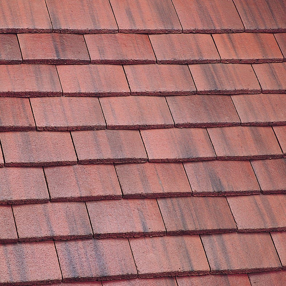 Marley Plain Tile Concrete Old English Dark Red 267mm x 168mm