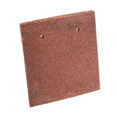 Marley Plain Eaves Tile Concrete Dark Red 200mm x 168mm