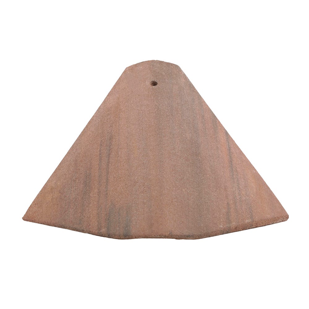 Marley 35-50° Bonnet Hip Tile Old English Dark Red 338mm x 273mm