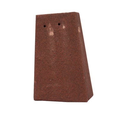 Marley External Angle Tile Concrete Left Hand Dark Red 90° 267mm x 167mm