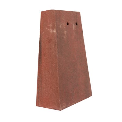 Marley Ext Angle Tile Concrete Right Hand Old English Dark Red 90° 267mm x 167mm