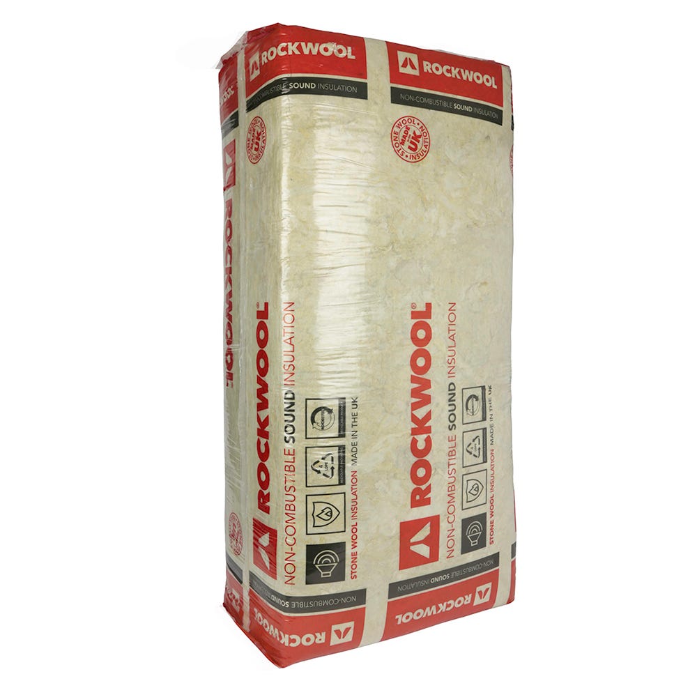50mm Rockwool Sound Insulation Slab 1200mm x 600mm (8.64m²)