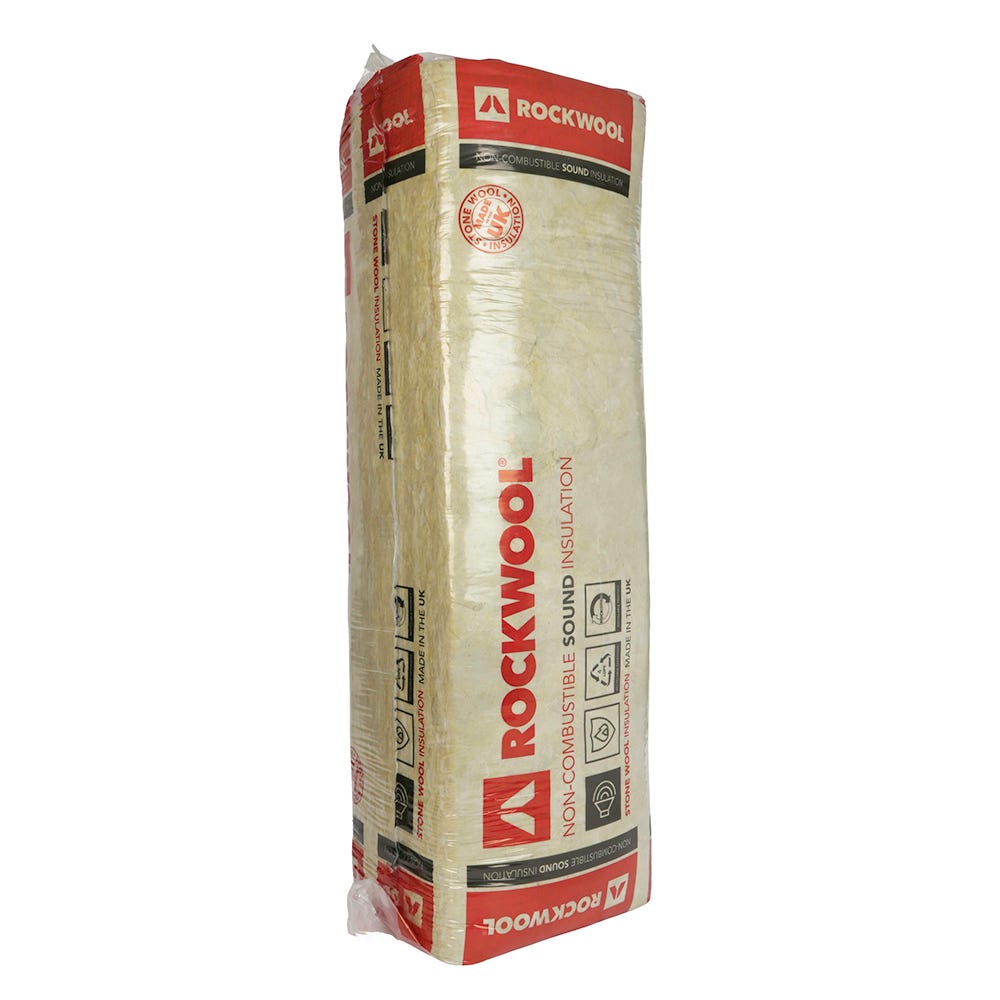 100mm Rockwool Sound Insulation Slab 1200mm x 400mm (2.88m²)
