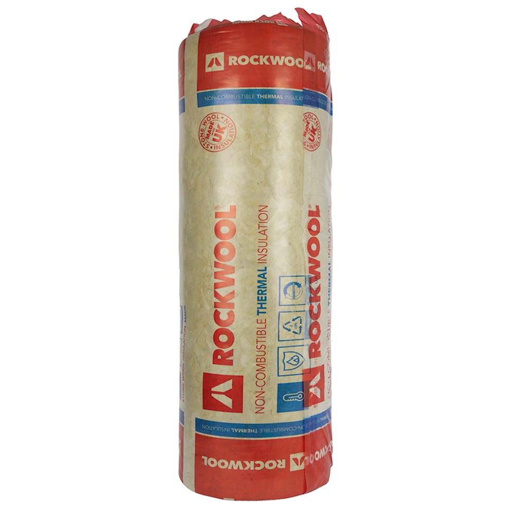 100mm Rockwool Thermal Insulation Roll 1200mm x 2750mm (6.6m²)