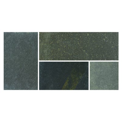 Bradstone Blue Black Natural Limestone Paving Patio Pack (15.3m²)
