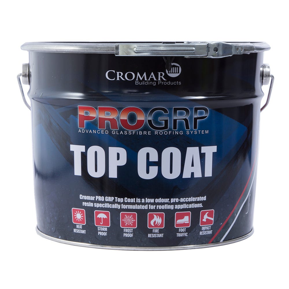 Image of Cromar Pro GRP Roofing Top Coat 10kg