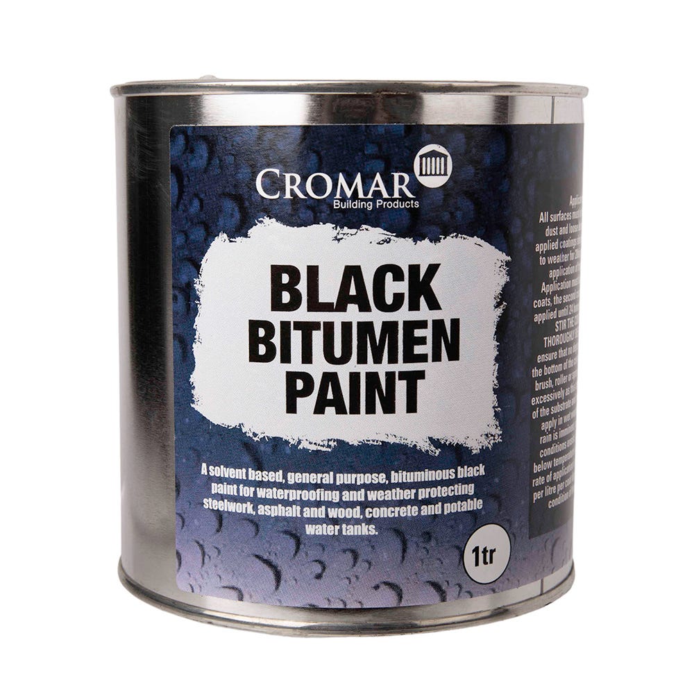 Cromar Black Bitumen Paint 1L