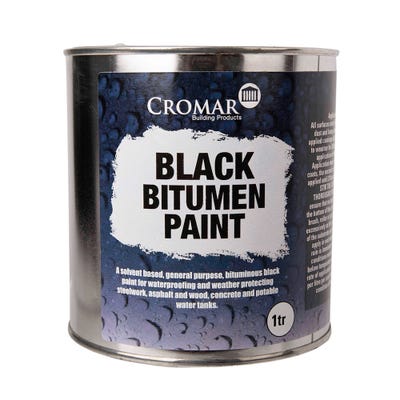 Cromar Black Bitumen Paint 1L