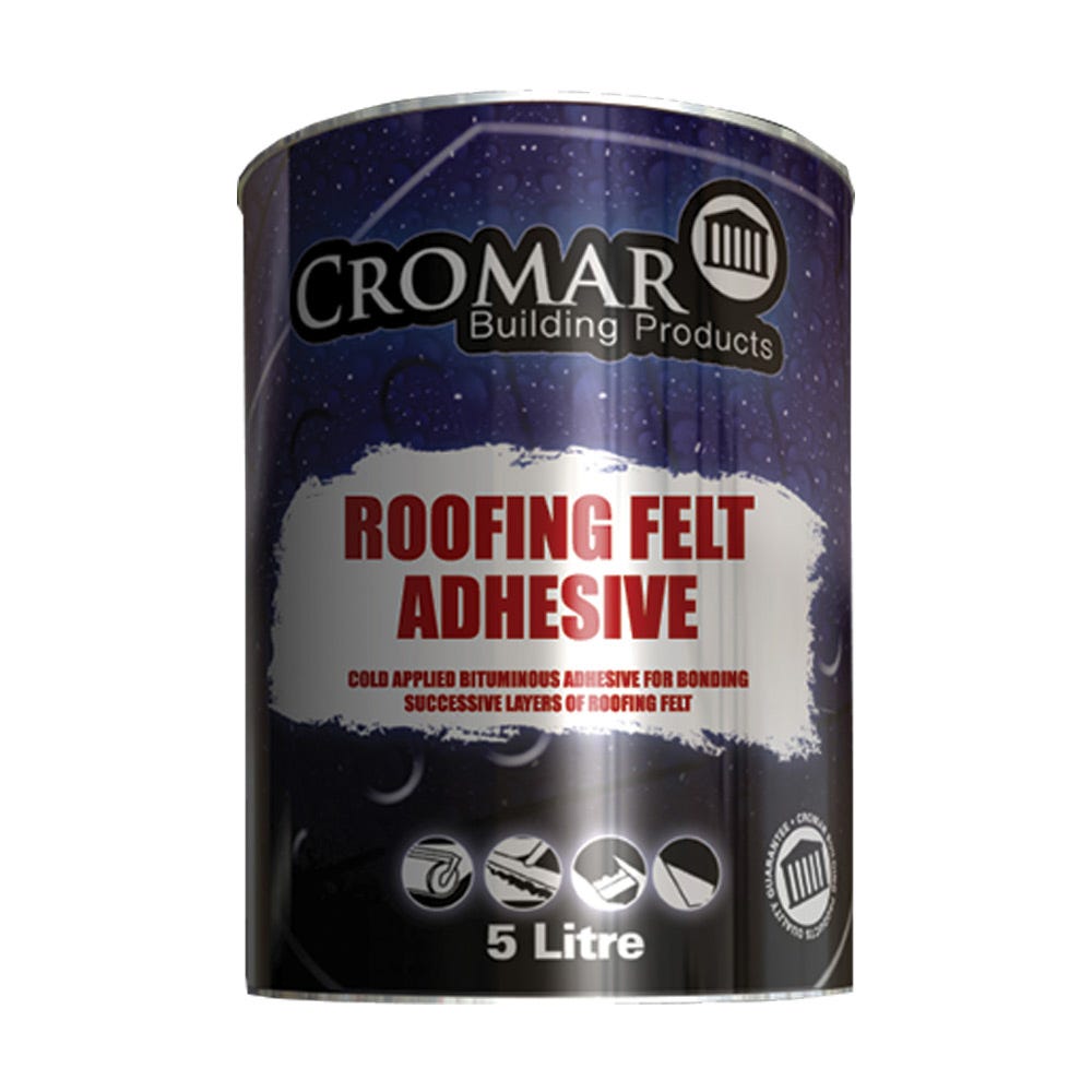 Cromar Bituminous Roofing Felt Adhesive 5L