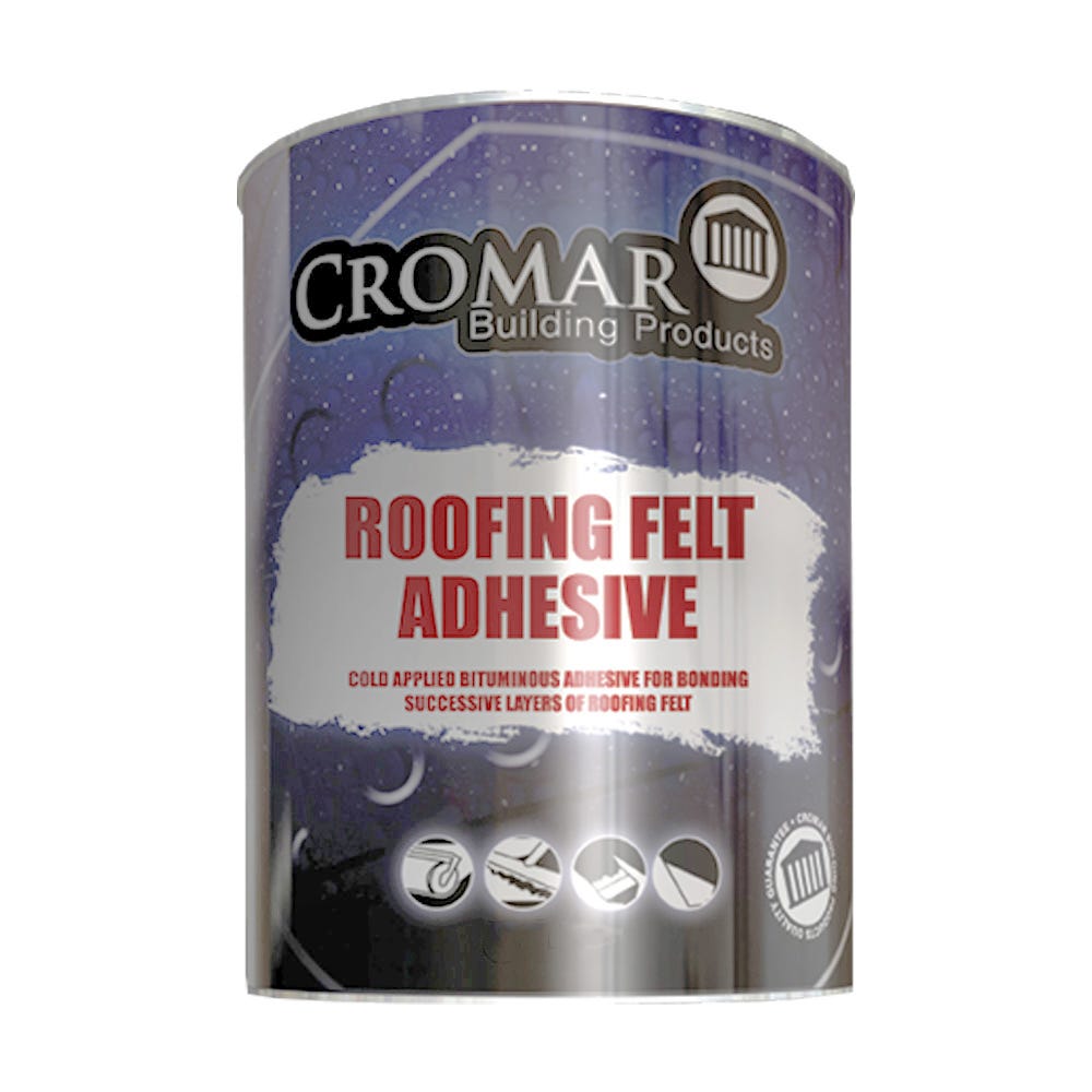 Image of Cromar Bituminous Roofing Felt Adhesive 25L
