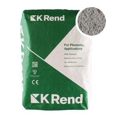 K Rend Silicone FT Textured Pewter Grey Render Coat 25kg Pallet of 40