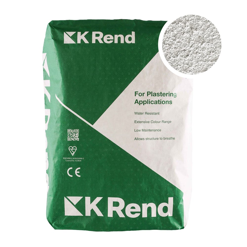 K Rend Silicone FT Textured Grey Render Coat 25kg Pallet of 40