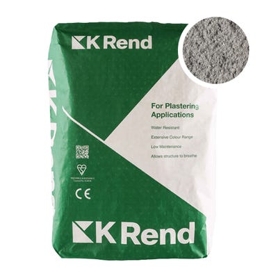 K Rend Silicone K1 Pewter Grey Scraped Render Coat 25Kg