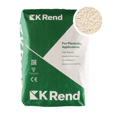 K Rend Silicone K1 Ivory Scraped Render Coat 25kg