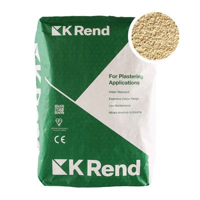 K Rend Silicone K1 Stone Scraped Render Coat 25kg Pallet of 40