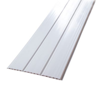 9mm x 300mm Primacell uPVC Hollow Soffit Board 5000mm White