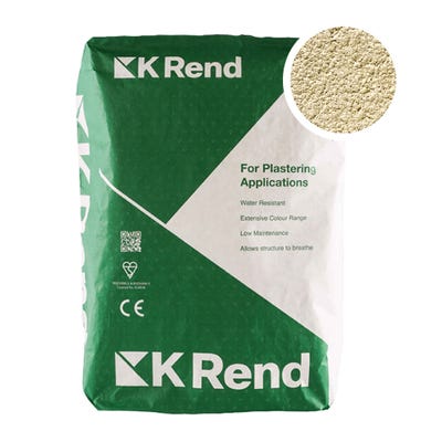 K Rend Silicone K1 Oatmeal Scraped Render Coat 25kg Pallet of 40