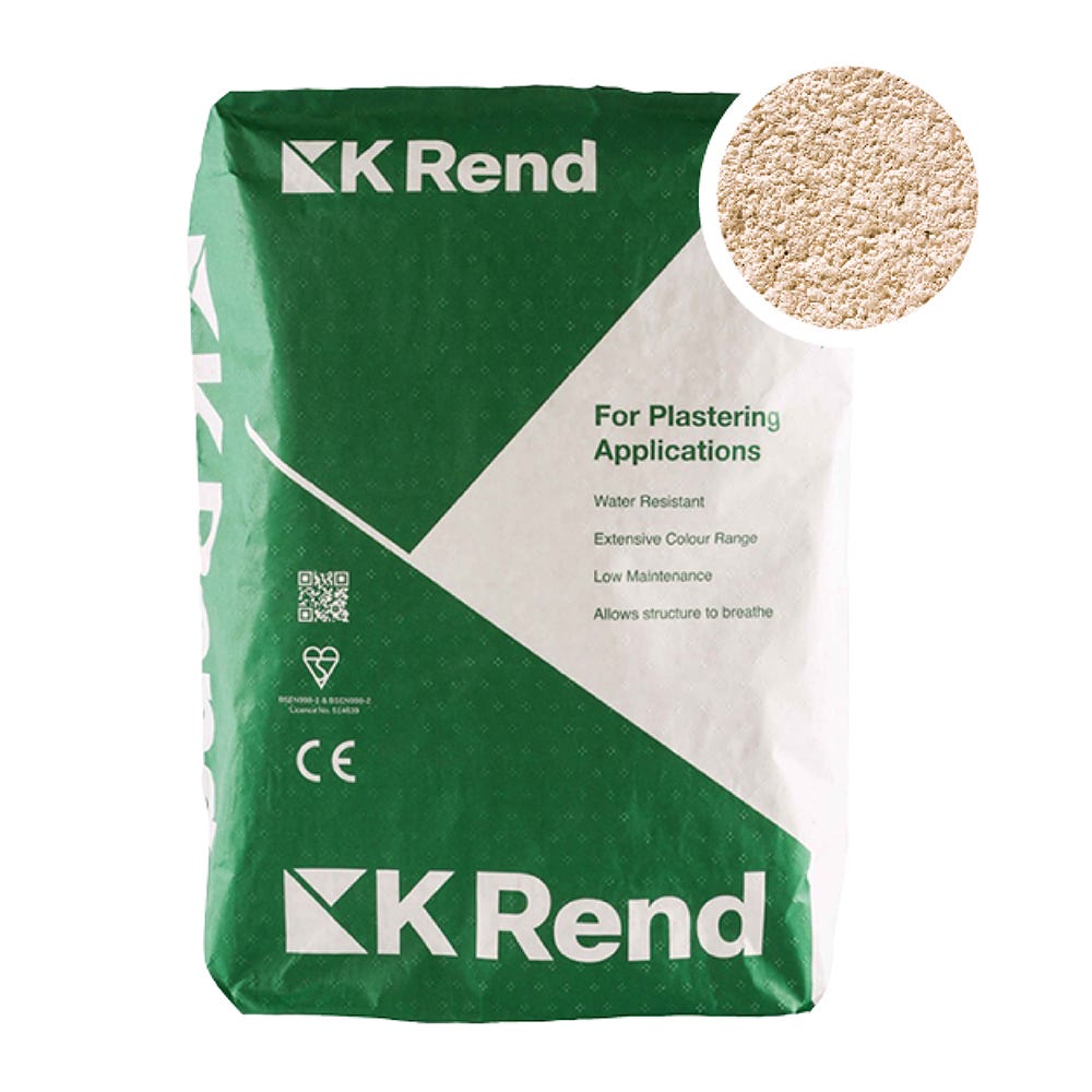 K Rend Silicone K1 Salmon Pink Scraped Render Coat 25kg Pallet of 40