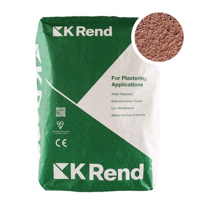 K Rend Silicone K1 Terracotta Scraped Render Coat 25kg Pallet of 40