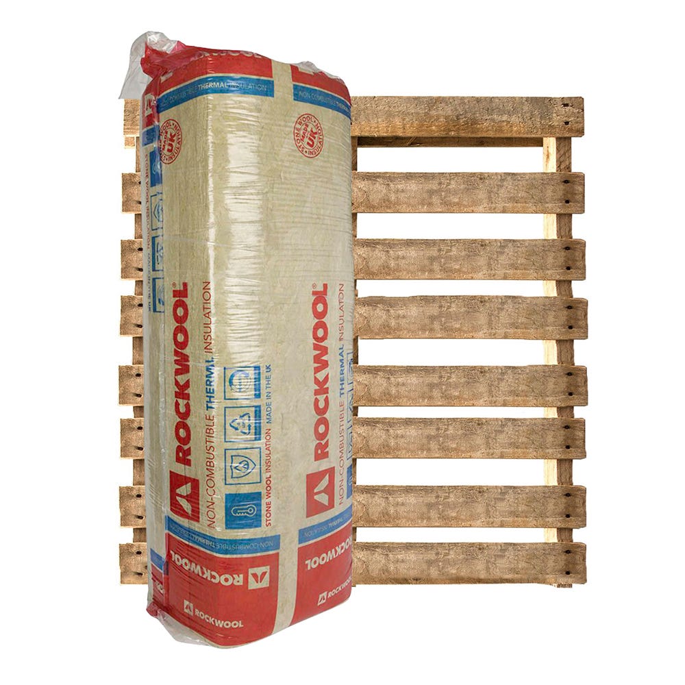 100mm Rockwool Thermal Insulation Cavity Batt 1200mm x 455mm Pallet of 20 (65.52m²)