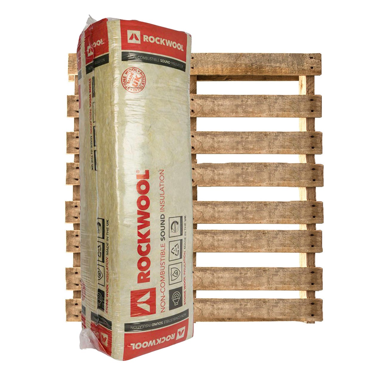 100mm Rockwool Sound Insulation Slab 1200mm x 400mm Pallet of 25 (72m²)