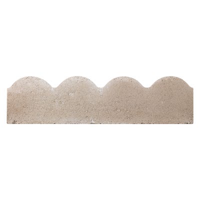 Bradstone 600 x 150 x 50mm Grey Scalloped Edging Pack of 48