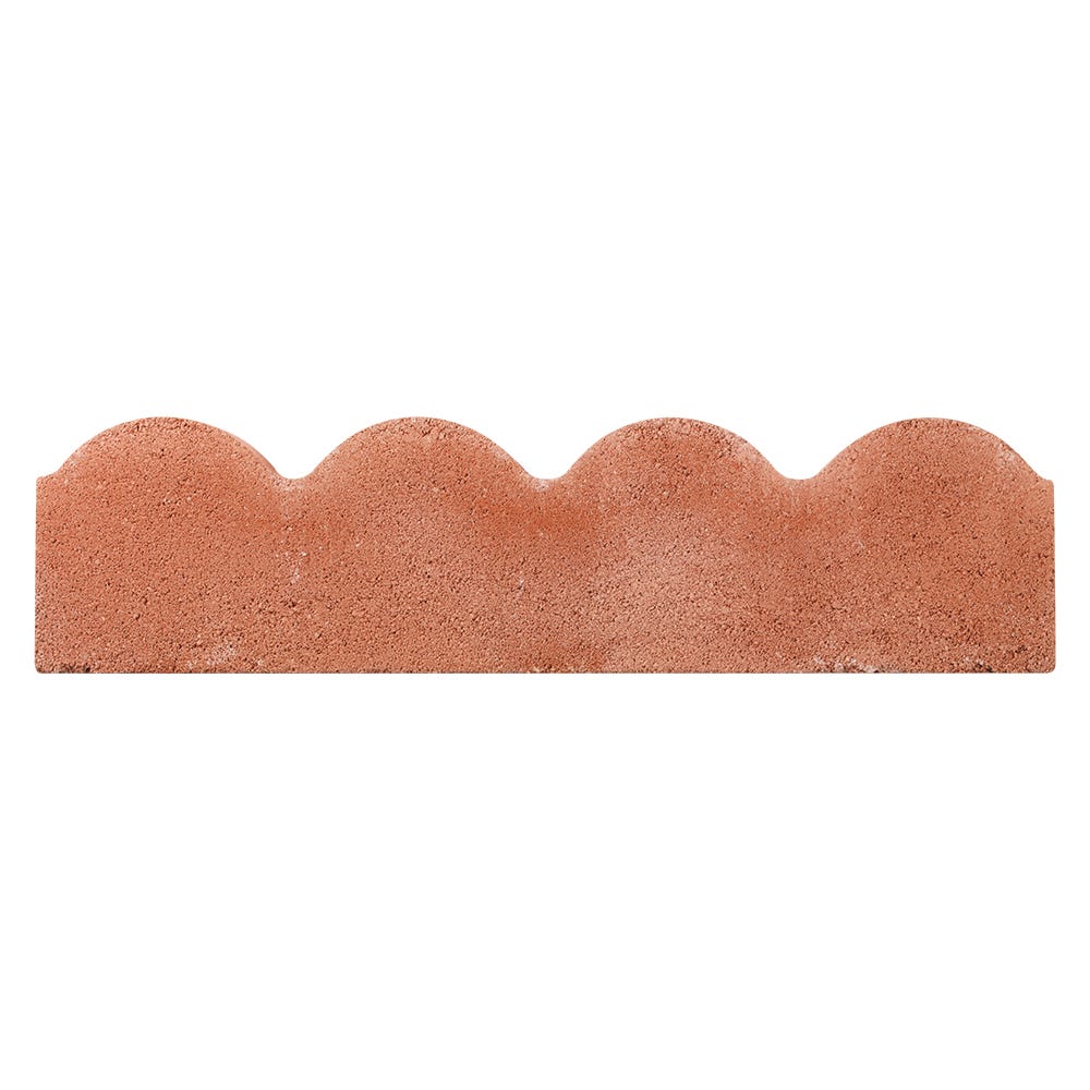 Bradstone 600 x 150 x 50mm Red Scalloped Edging Pack of 48