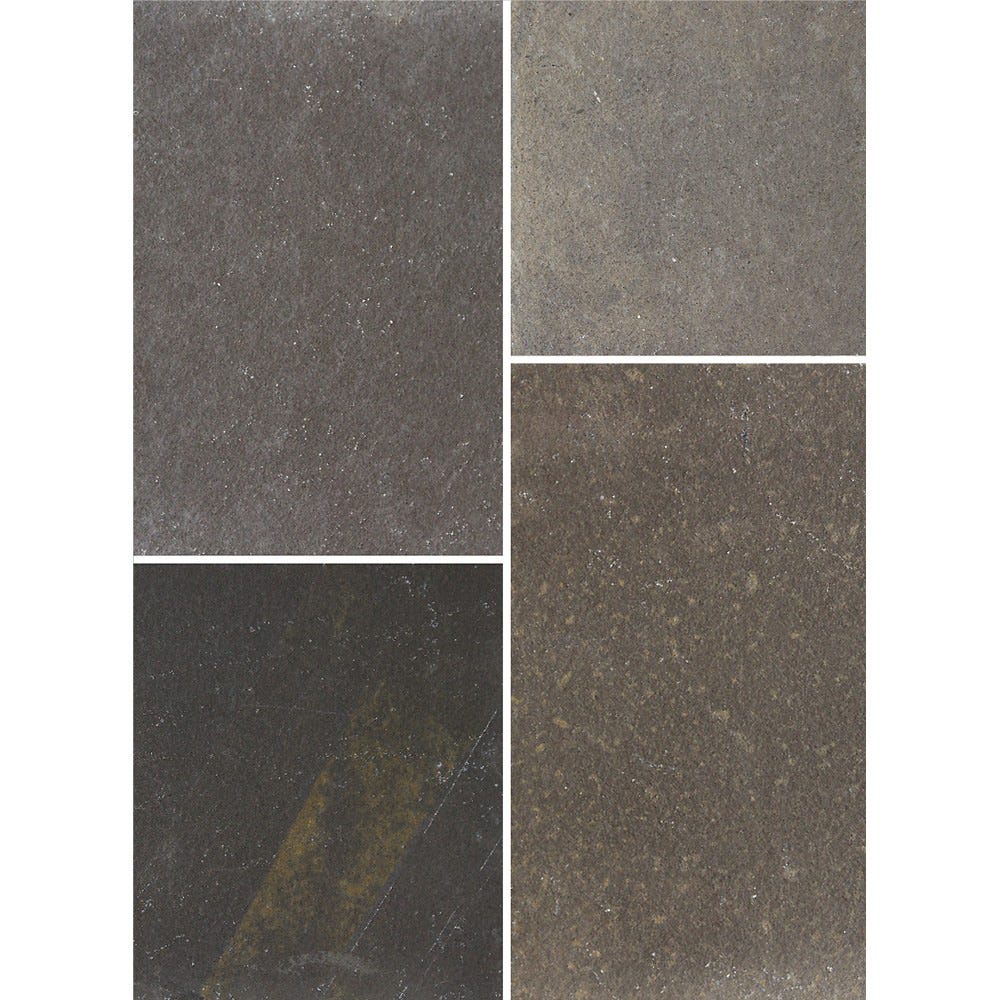 Bradstone 600 x 600 x 22mm Natural Limestone Paving Blue Black Pack of 40 (14.9m²)