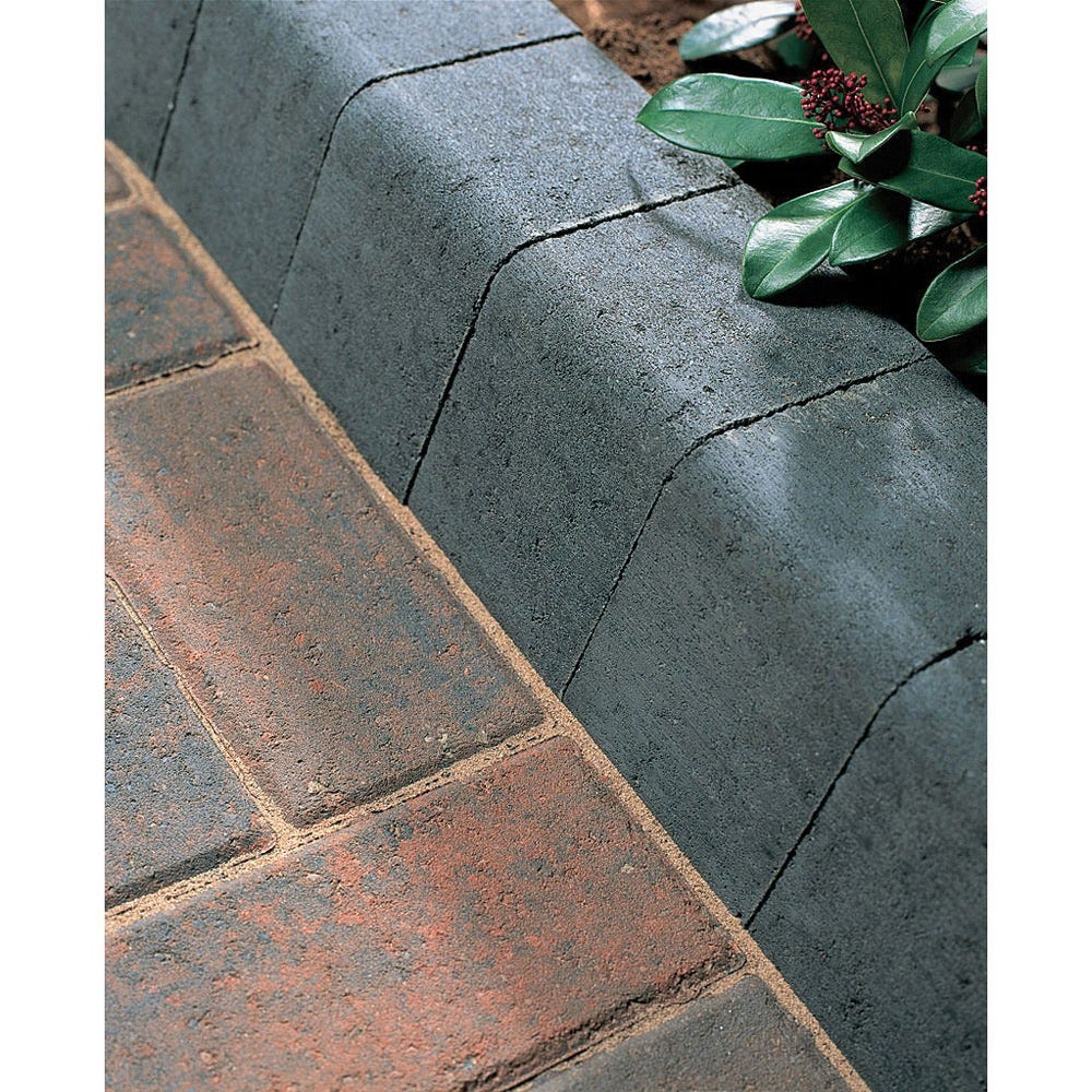 Bradstone 100 x 125 x 200mm Large Block Kerb Charcoal Pack of 192