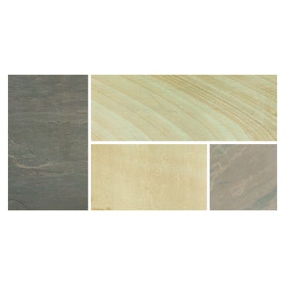 Bradstone 600mm x 900mm x 18mm Blended Sandstone Rustic Buff Pack of 28