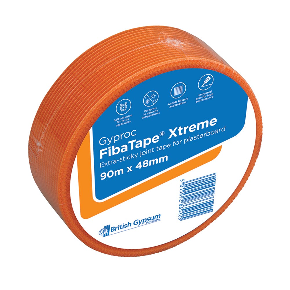British Gypsum Gyproc Fibatape Xtreme Joint Tape 90m