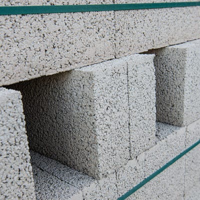 100mm Aero Block Dense Concrete Block 7.3N 215mm x 440mm